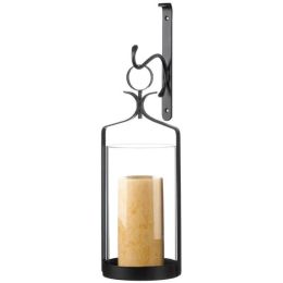 Accent Plus Hanging Glass Candle Holder Sconce
