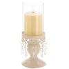 Accent Plus Jeweled Candle Holder with Glass Cylinder