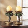 Accent Plus Palm Tree Candle Holder Pair