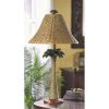 Accent Plus Rattan Palm Tree Table Lamp