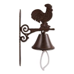 Accent Plus Wall-Mounted Cast Iron Rooster Bell