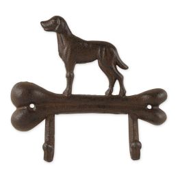 Accent Plus Dog with Bone Cast Iron Wall Hook