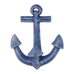 Accent Plus Blue Cast Iron Anchor Wall Hook