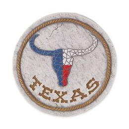 Accent Plus Texas Longhorn Cement Stepping Stone