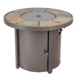 30000BTUs Round Outdoor Propane Gas Patio Heater with Cover