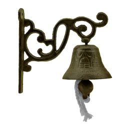 Traditional Cast Iron Rope Pull Door Bell