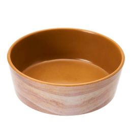 Spot Unbreak-A-Bowlz Wood Dog Bowl Tan; Brown Small 5 in